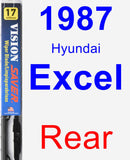 Rear Wiper Blade for 1987 Hyundai Excel - Vision Saver