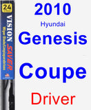 Driver Wiper Blade for 2010 Hyundai Genesis Coupe - Vision Saver