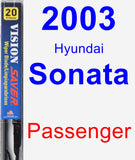 Passenger Wiper Blade for 2003 Hyundai Sonata - Vision Saver