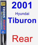 Rear Wiper Blade for 2001 Hyundai Tiburon - Vision Saver