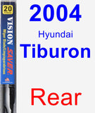 Rear Wiper Blade for 2004 Hyundai Tiburon - Vision Saver