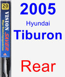 Rear Wiper Blade for 2005 Hyundai Tiburon - Vision Saver