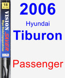 Passenger Wiper Blade for 2006 Hyundai Tiburon - Vision Saver