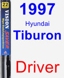 Driver Wiper Blade for 1997 Hyundai Tiburon - Vision Saver