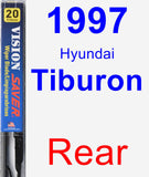 Rear Wiper Blade for 1997 Hyundai Tiburon - Vision Saver