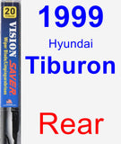 Rear Wiper Blade for 1999 Hyundai Tiburon - Vision Saver