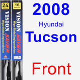 Front Wiper Blade Pack for 2008 Hyundai Tucson - Vision Saver