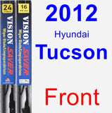 Front Wiper Blade Pack for 2012 Hyundai Tucson - Vision Saver