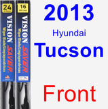 Front Wiper Blade Pack for 2013 Hyundai Tucson - Vision Saver