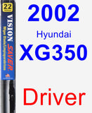 Driver Wiper Blade for 2002 Hyundai XG350 - Vision Saver