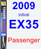 Passenger Wiper Blade for 2009 Infiniti EX35 - Vision Saver