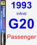 Passenger Wiper Blade for 1993 Infiniti G20 - Vision Saver