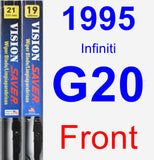 Front Wiper Blade Pack for 1995 Infiniti G20 - Vision Saver