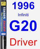 Driver Wiper Blade for 1996 Infiniti G20 - Vision Saver