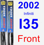 Front Wiper Blade Pack for 2002 Infiniti I35 - Vision Saver