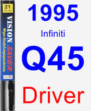 Driver Wiper Blade for 1995 Infiniti Q45 - Vision Saver