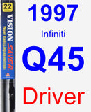 Driver Wiper Blade for 1997 Infiniti Q45 - Vision Saver