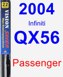 Passenger Wiper Blade for 2004 Infiniti QX56 - Vision Saver
