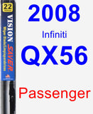 Passenger Wiper Blade for 2008 Infiniti QX56 - Vision Saver