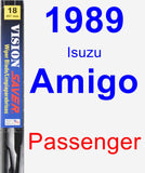 Passenger Wiper Blade for 1989 Isuzu Amigo - Vision Saver