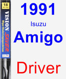 Driver Wiper Blade for 1991 Isuzu Amigo - Vision Saver