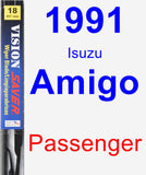 Passenger Wiper Blade for 1991 Isuzu Amigo - Vision Saver