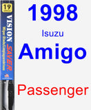 Passenger Wiper Blade for 1998 Isuzu Amigo - Vision Saver