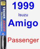 Passenger Wiper Blade for 1999 Isuzu Amigo - Vision Saver