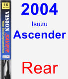 Rear Wiper Blade for 2004 Isuzu Ascender - Vision Saver