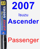 Passenger Wiper Blade for 2007 Isuzu Ascender - Vision Saver