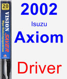 Driver Wiper Blade for 2002 Isuzu Axiom - Vision Saver