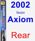 Rear Wiper Blade for 2002 Isuzu Axiom - Vision Saver