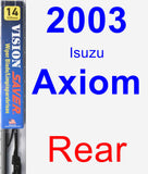 Rear Wiper Blade for 2003 Isuzu Axiom - Vision Saver