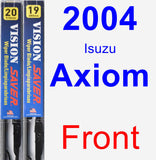 Front Wiper Blade Pack for 2004 Isuzu Axiom - Vision Saver