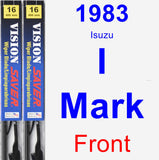 Front Wiper Blade Pack for 1983 Isuzu I-Mark - Vision Saver