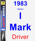 Driver Wiper Blade for 1983 Isuzu I-Mark - Vision Saver