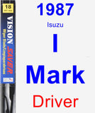 Driver Wiper Blade for 1987 Isuzu I-Mark - Vision Saver