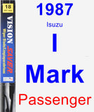 Passenger Wiper Blade for 1987 Isuzu I-Mark - Vision Saver