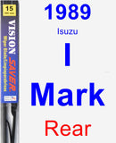 Rear Wiper Blade for 1989 Isuzu I-Mark - Vision Saver