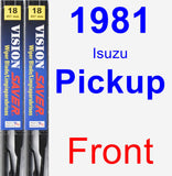 Front Wiper Blade Pack for 1981 Isuzu Pickup - Vision Saver