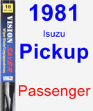 Passenger Wiper Blade for 1981 Isuzu Pickup - Vision Saver