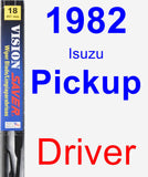 Driver Wiper Blade for 1982 Isuzu Pickup - Vision Saver