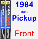 Front Wiper Blade Pack for 1984 Isuzu Pickup - Vision Saver