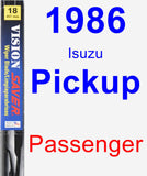 Passenger Wiper Blade for 1986 Isuzu Pickup - Vision Saver