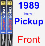 Front Wiper Blade Pack for 1989 Isuzu Pickup - Vision Saver