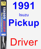 Driver Wiper Blade for 1991 Isuzu Pickup - Vision Saver