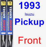 Front Wiper Blade Pack for 1993 Isuzu Pickup - Vision Saver