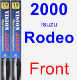 Front Wiper Blade Pack for 2000 Isuzu Rodeo - Vision Saver