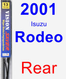 Rear Wiper Blade for 2001 Isuzu Rodeo - Vision Saver