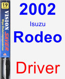 Driver Wiper Blade for 2002 Isuzu Rodeo - Vision Saver